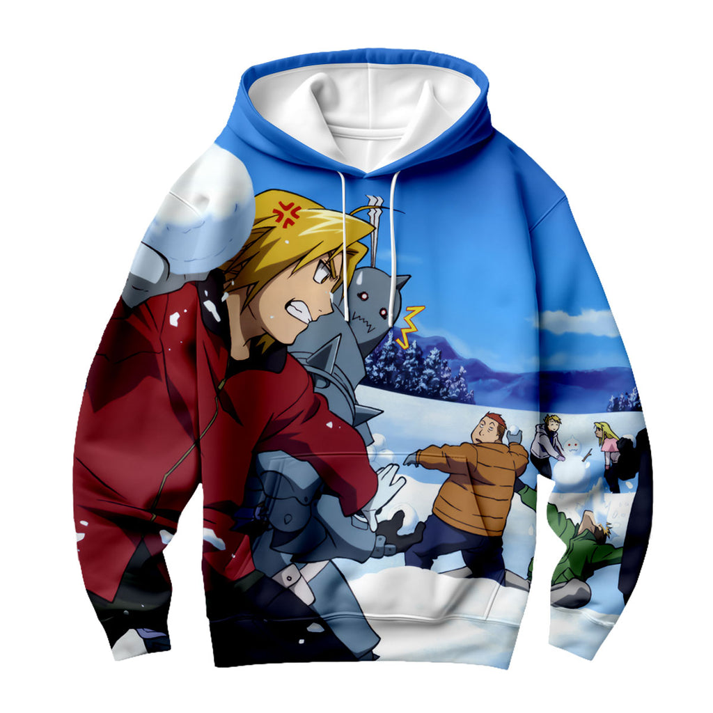 Fullmetal Alchemist Edward Snowball Fight Anime Apparel