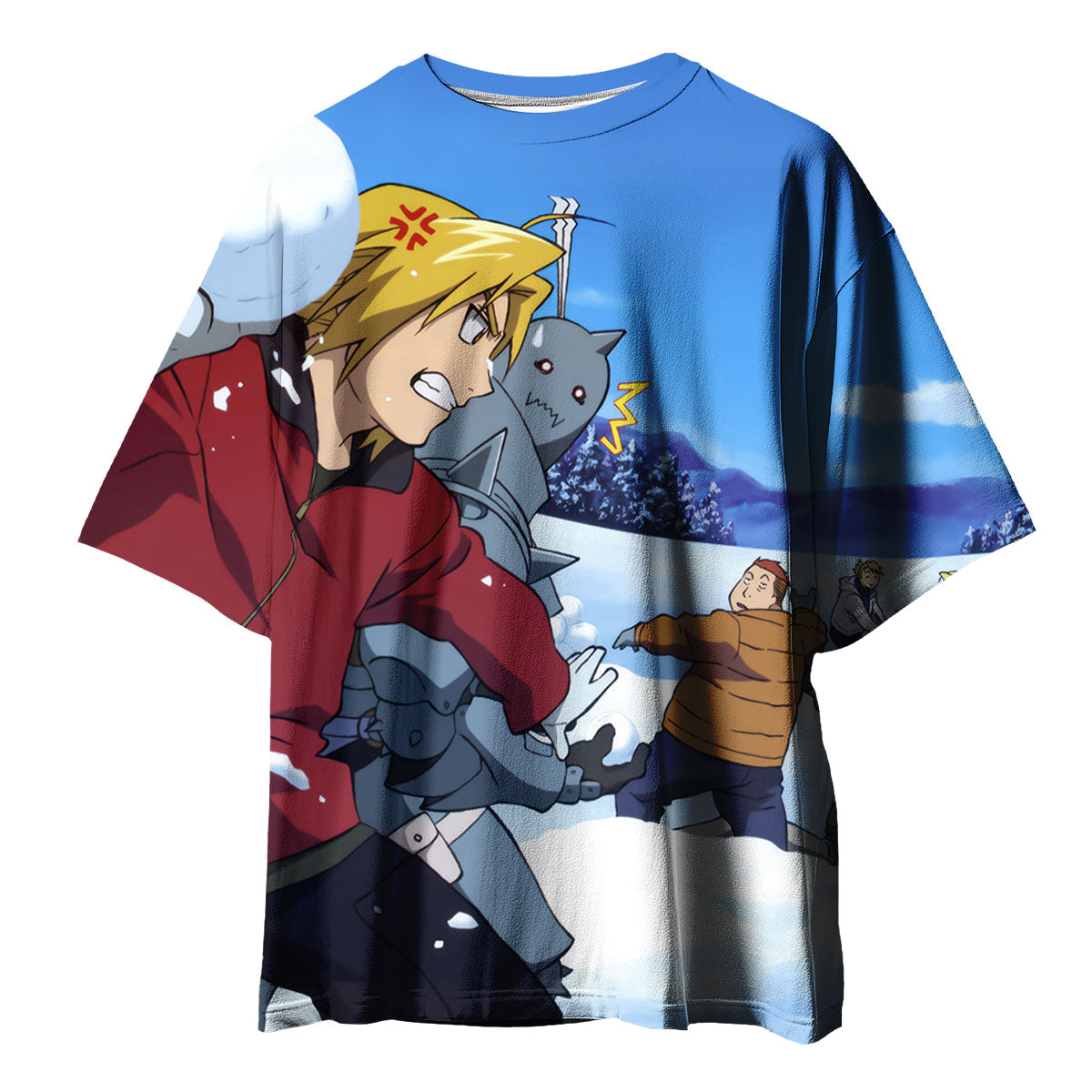 Fullmetal Alchemist Edward Snowball Fight Anime Apparel