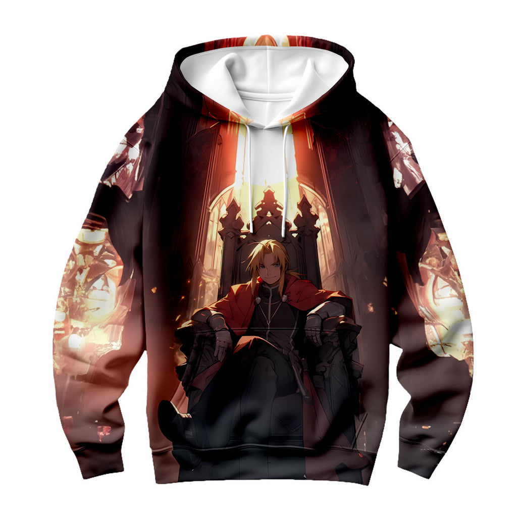 Fullmetal Alchemist Edward Throne Seated Anime Apparel