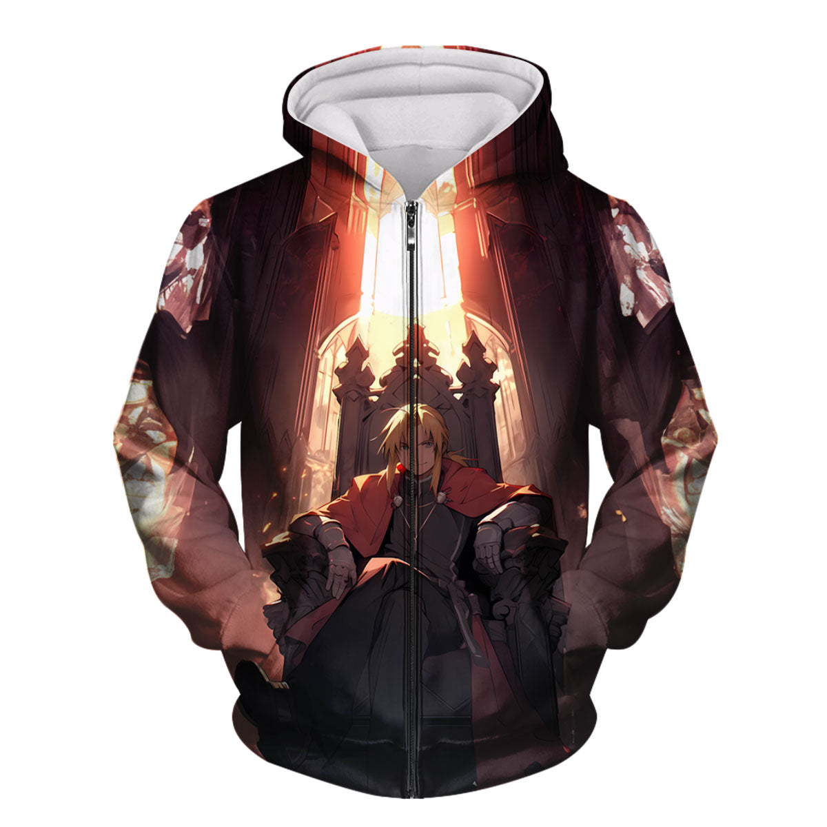 Fullmetal Alchemist Edward Throne Seated Anime Apparel