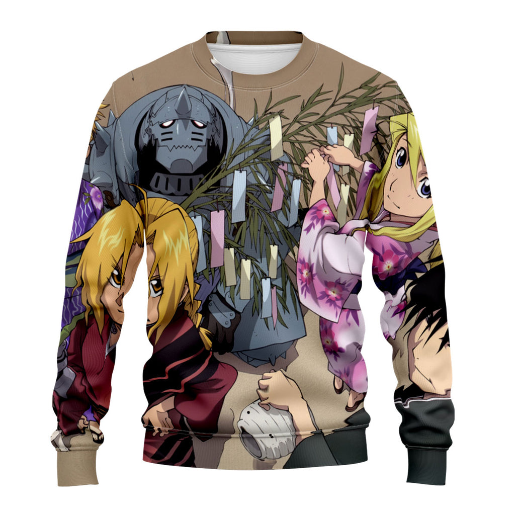 Fullmetal Alchemist Edward With Friends Anime Apparel