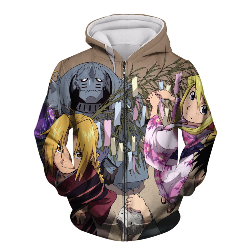 Fullmetal Alchemist Edward With Friends Anime Apparel