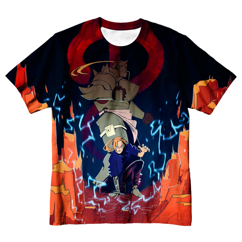 Fullmetal Alchemist Elric Brothers Alchemy Attack Anime Apparel
