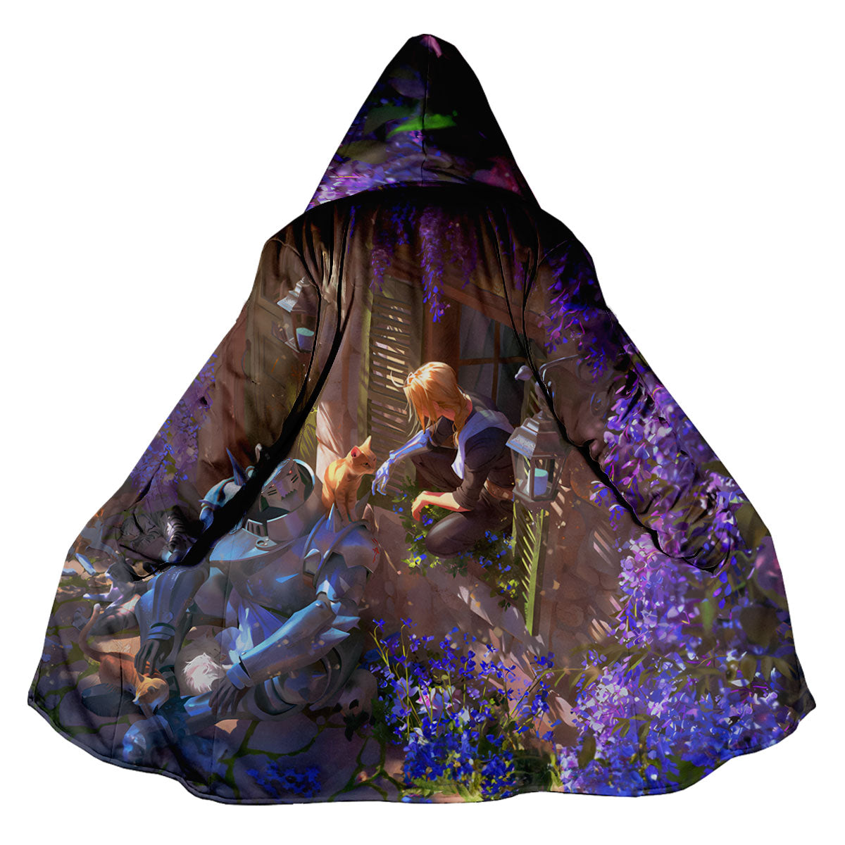 Fullmetal Alchemist Elric Brothers Blooming Flowers Anime Apparel