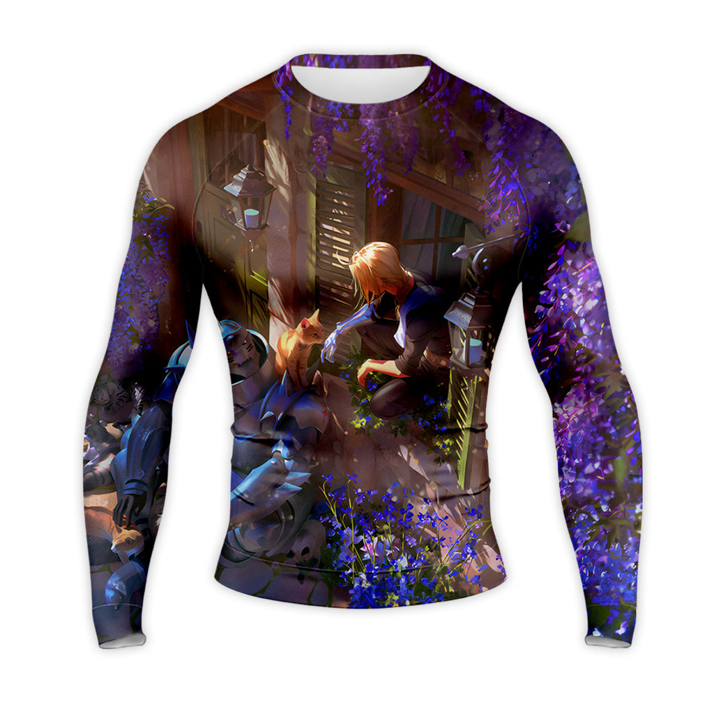 Fullmetal Alchemist Elric Brothers Blooming Flowers Anime Apparel