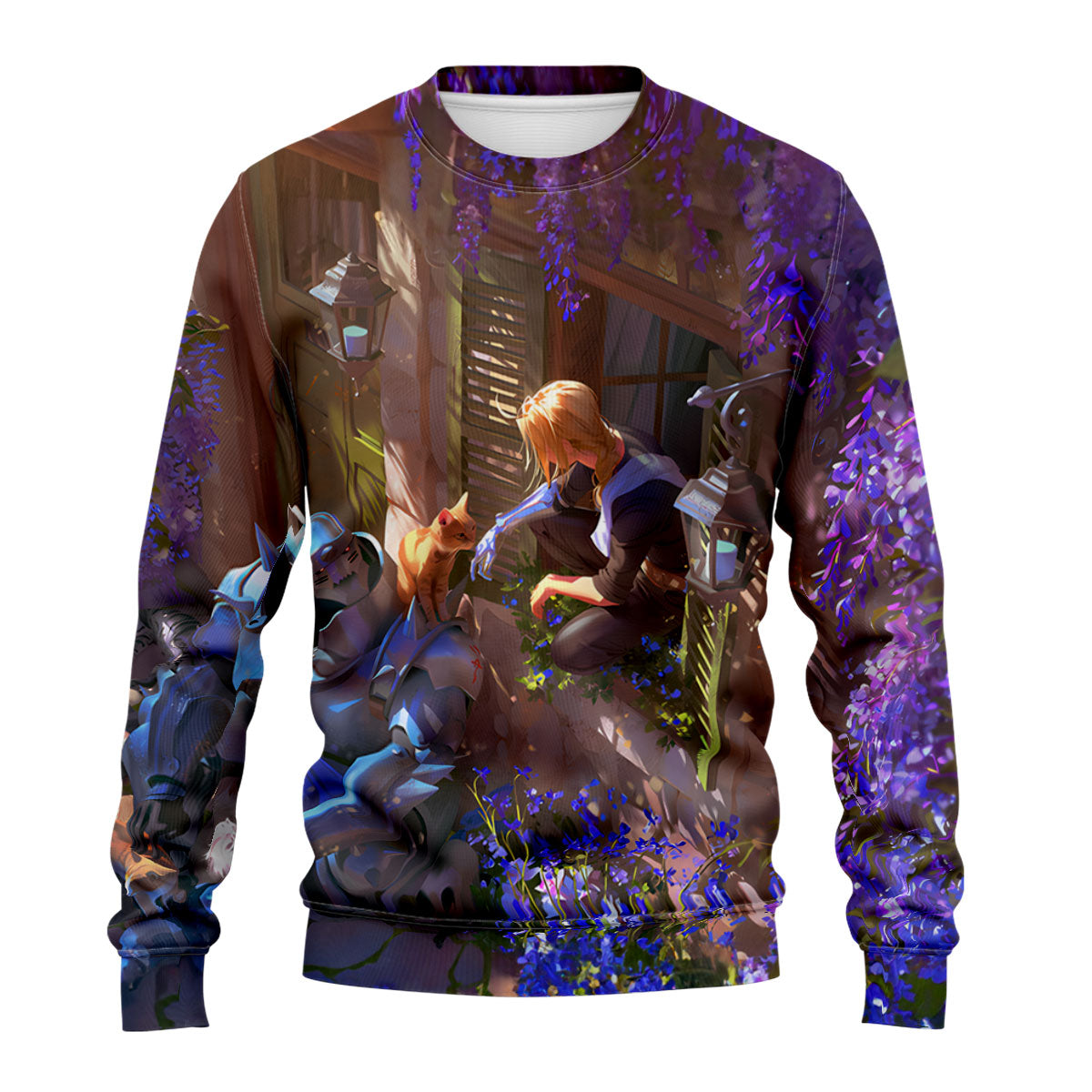 Fullmetal Alchemist Elric Brothers Blooming Flowers Anime Apparel