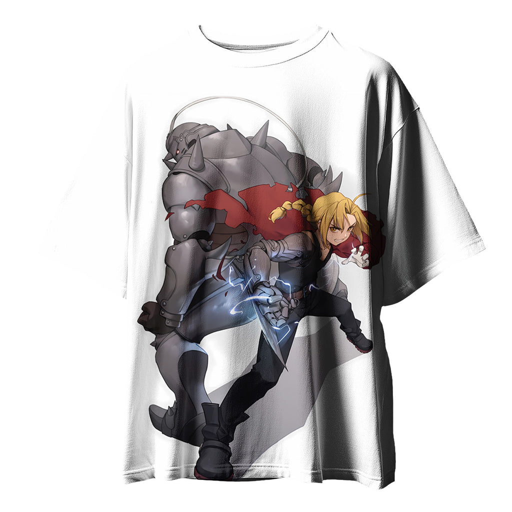 Fullmetal Alchemist Elric Brothers Combat Anime Apparel