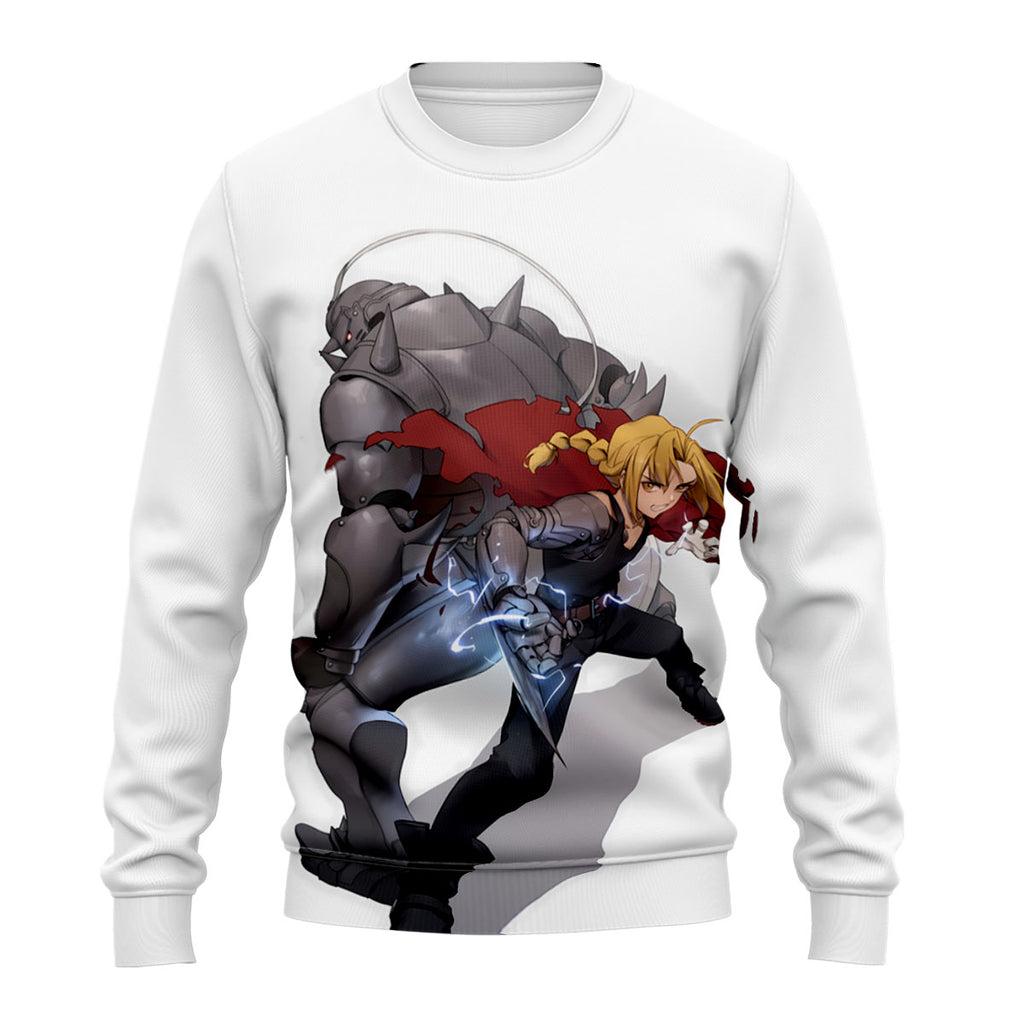 Fullmetal Alchemist Elric Brothers Combat Anime Apparel