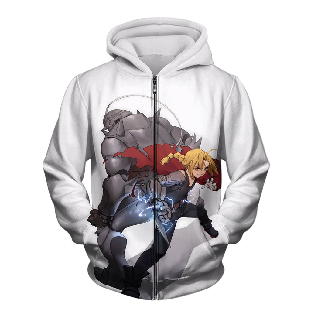 Fullmetal Alchemist Elric Brothers Combat Anime Apparel