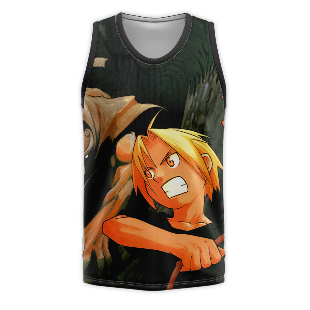 Fullmetal Alchemist Elric Brothers Jungle Combat Anime Apparel