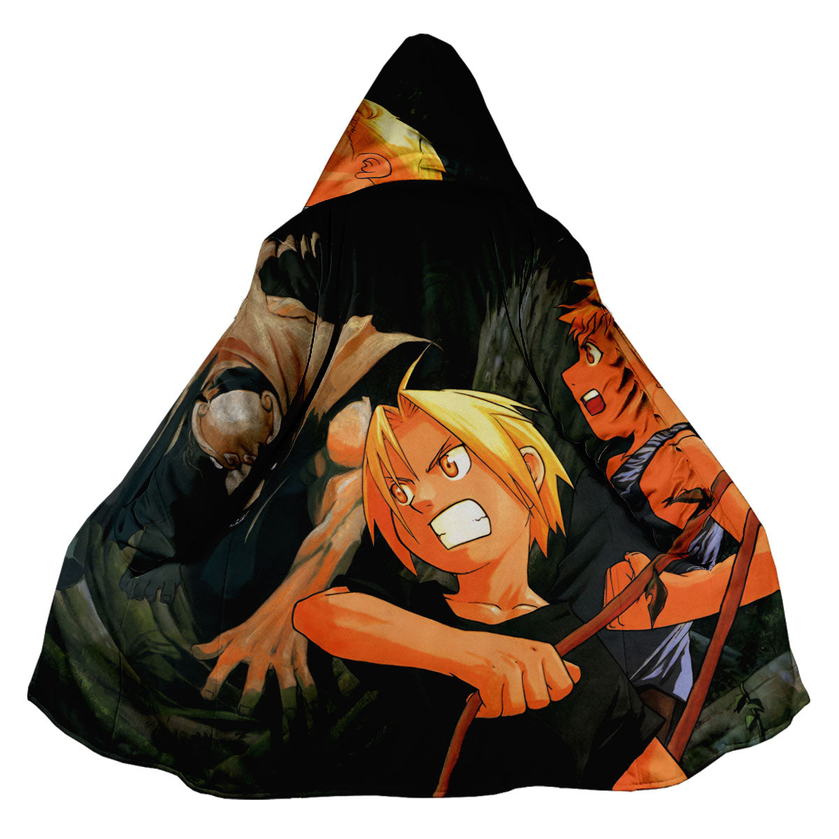 Fullmetal Alchemist Elric Brothers Jungle Combat Anime Apparel