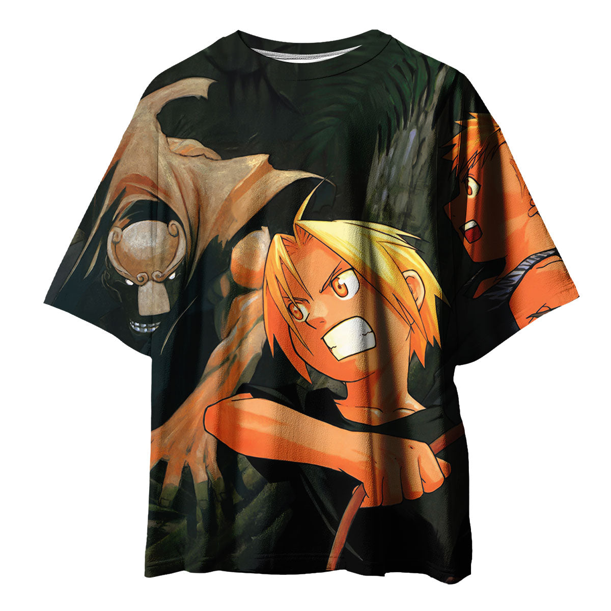 Fullmetal Alchemist Elric Brothers Jungle Combat Anime Apparel