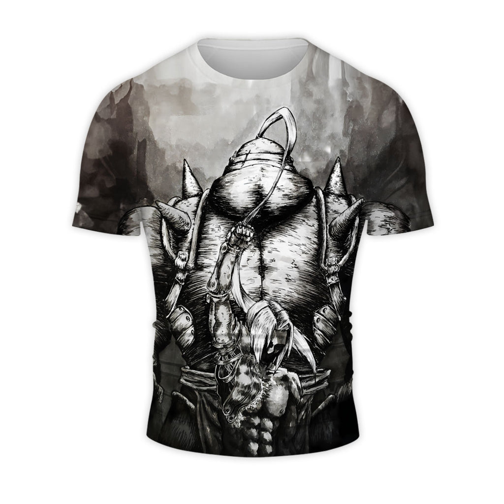 Fullmetal Alchemist Elric Brothers Monochrome Art Anime Apparel