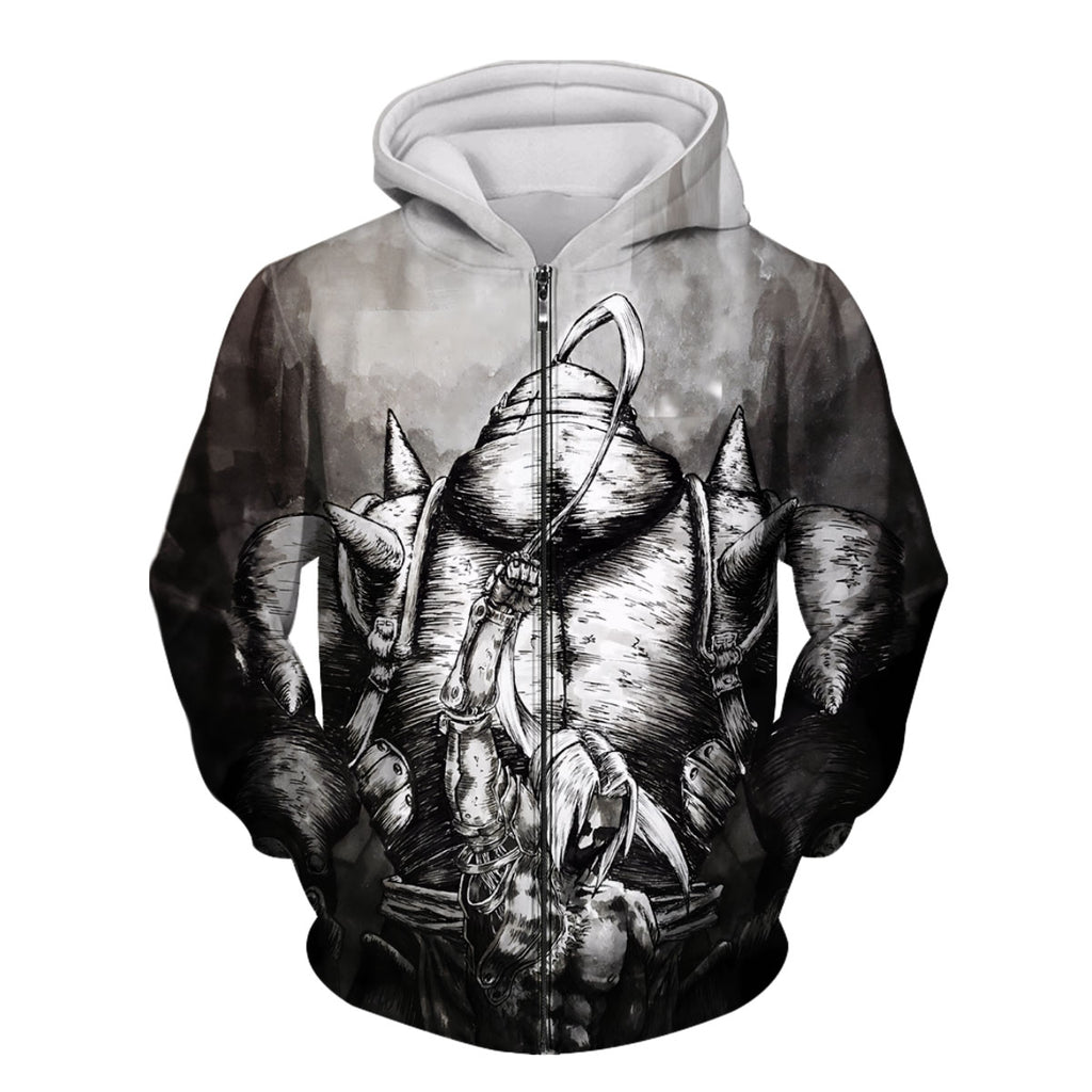 Fullmetal Alchemist Elric Brothers Monochrome Art Anime Apparel