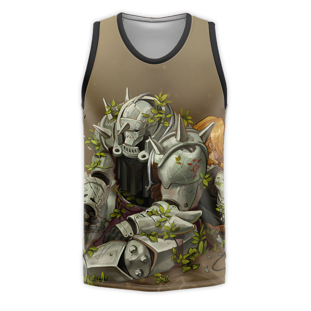 Fullmetal Alchemist Elric Brothers Resting With Plants Anime Apparel