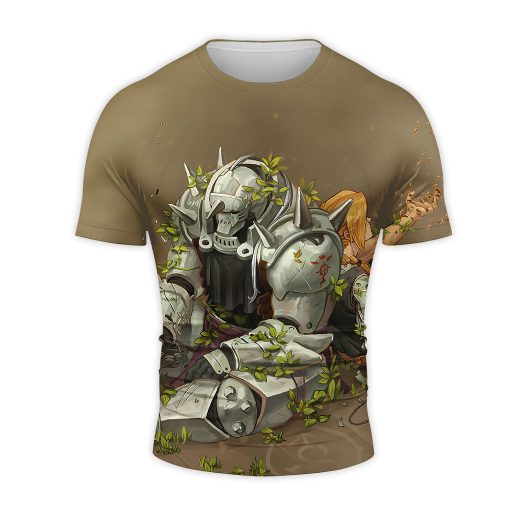 Fullmetal Alchemist Elric Brothers Resting With Plants Anime Apparel