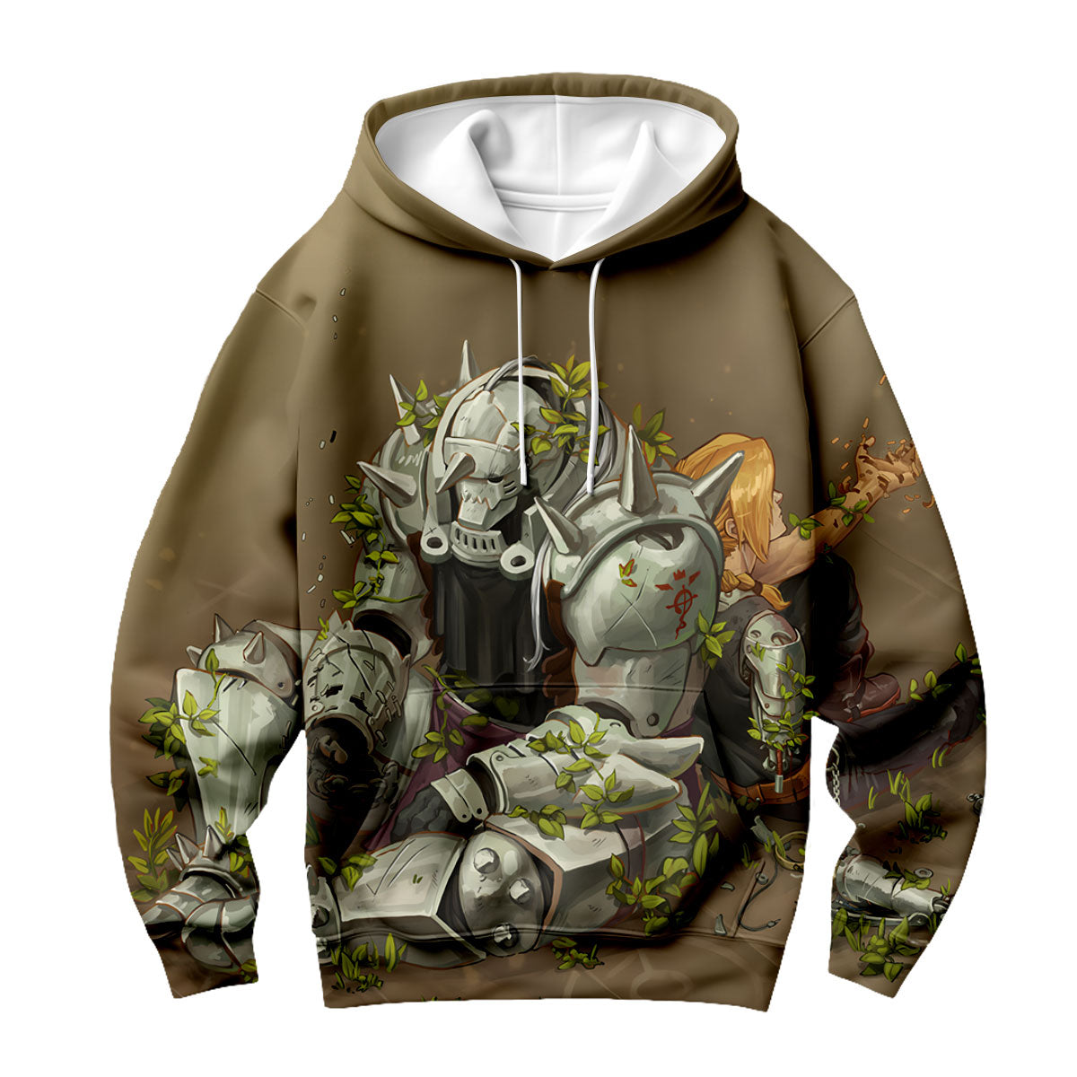 Fullmetal Alchemist Elric Brothers Resting With Plants Anime Apparel