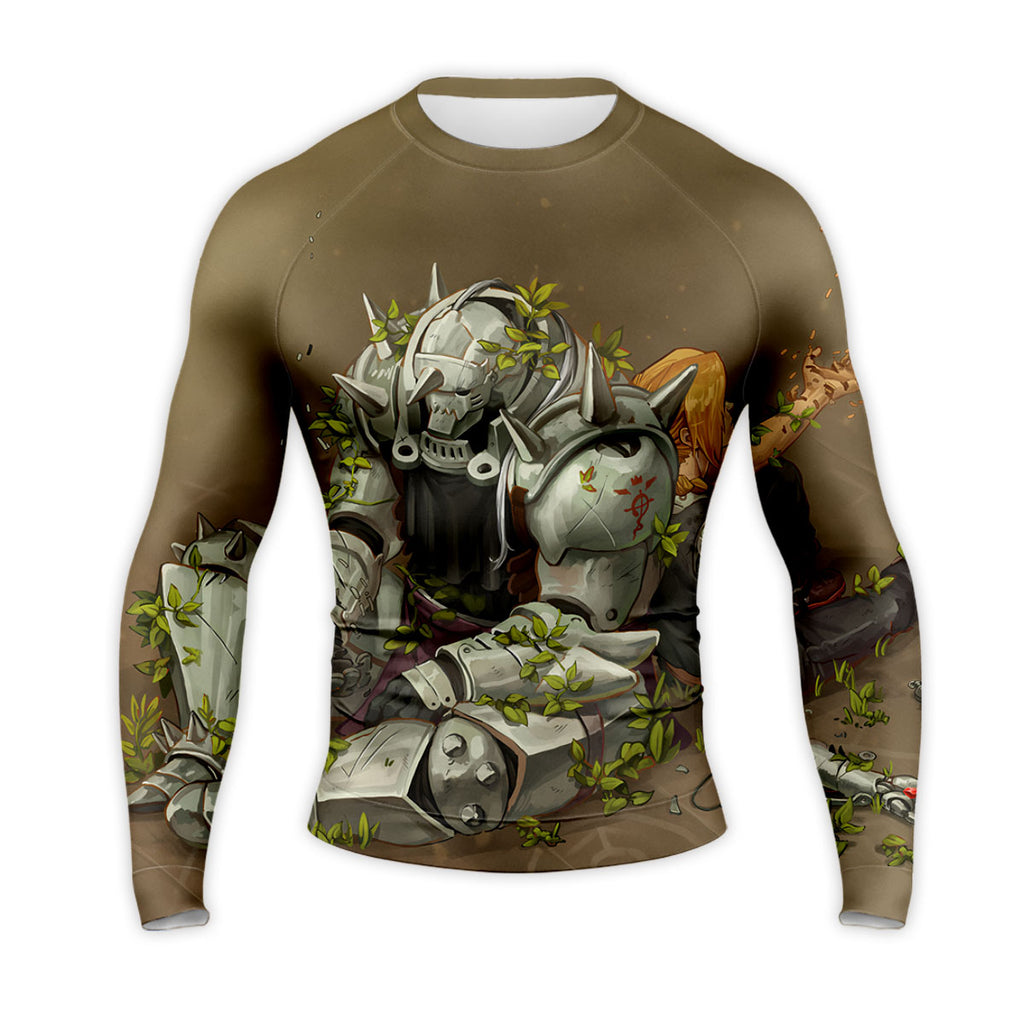Fullmetal Alchemist Elric Brothers Resting With Plants Anime Apparel