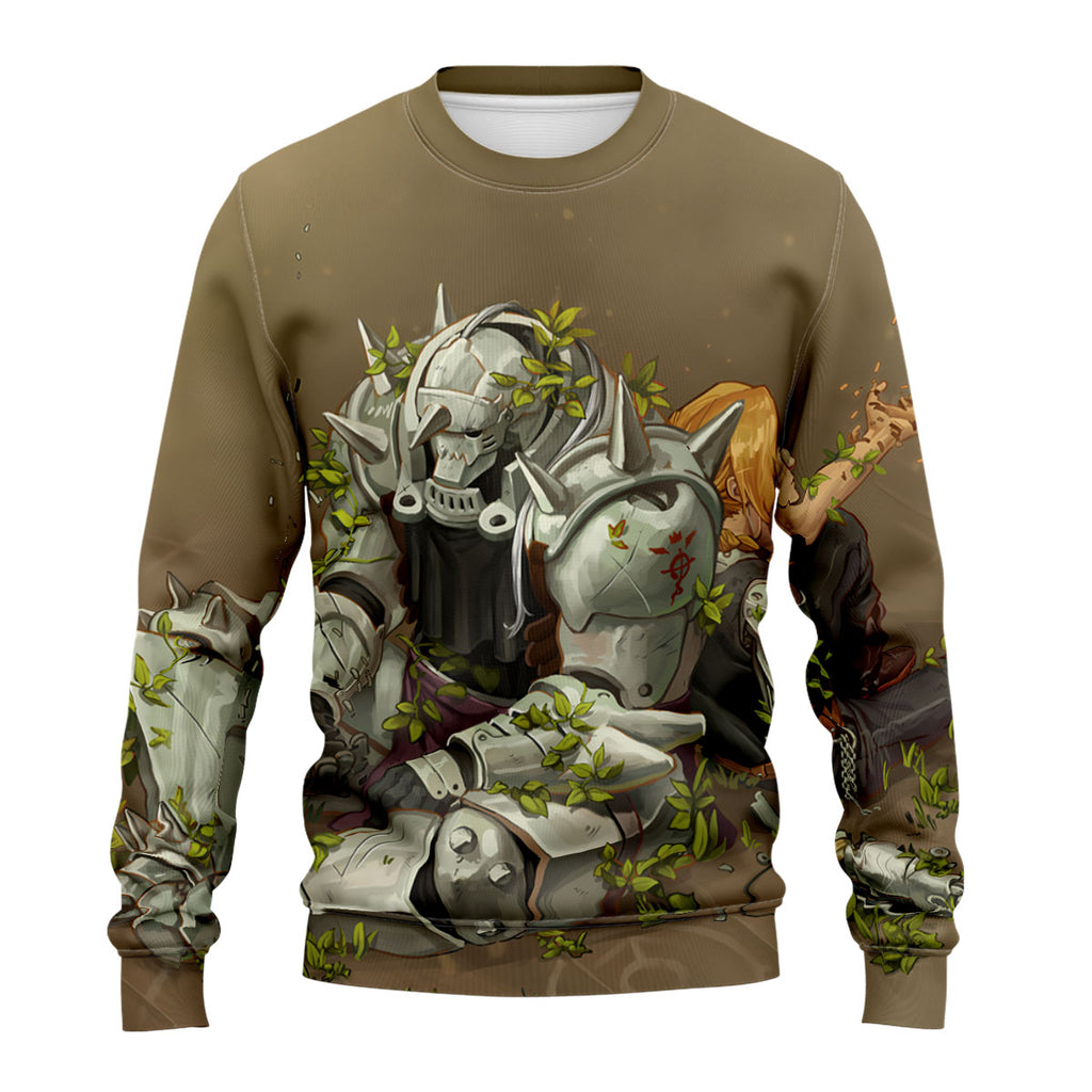 Fullmetal Alchemist Elric Brothers Resting With Plants Anime Apparel