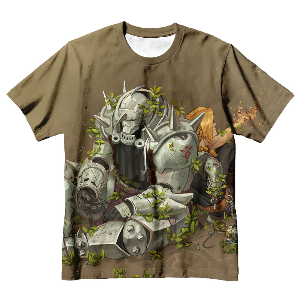 Fullmetal Alchemist Elric Brothers Resting With Plants Anime Apparel