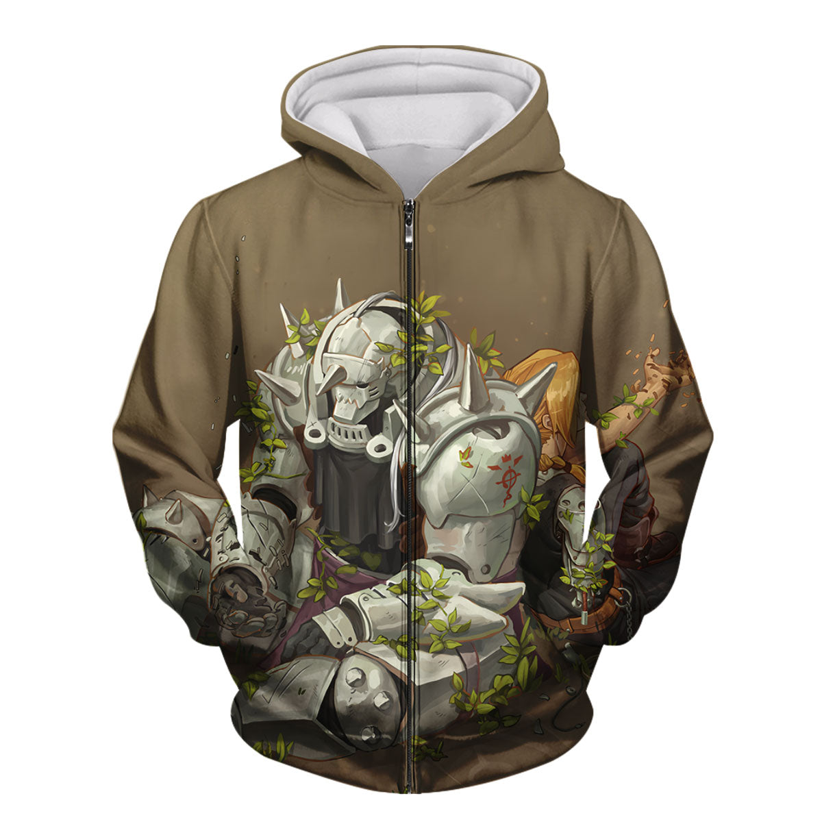 Fullmetal Alchemist Elric Brothers Resting With Plants Anime Apparel