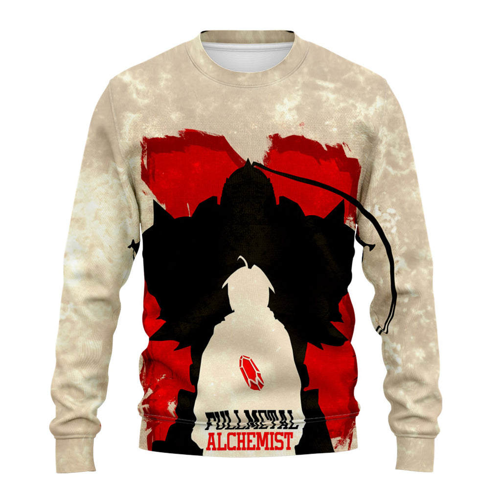 Fullmetal Alchemist Elric Brothers Silhouette Anime Apparel