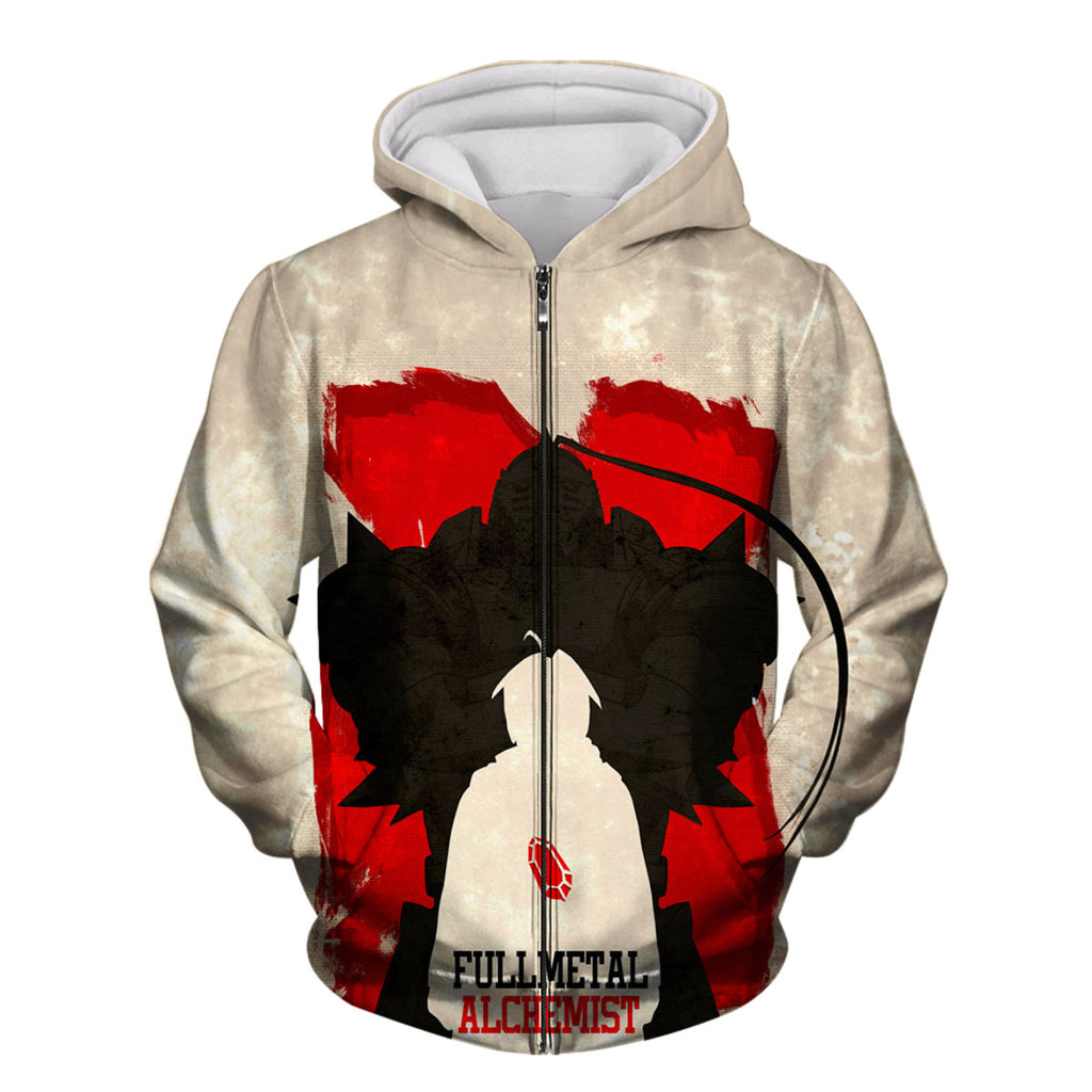 Fullmetal Alchemist Elric Brothers Silhouette Anime Apparel