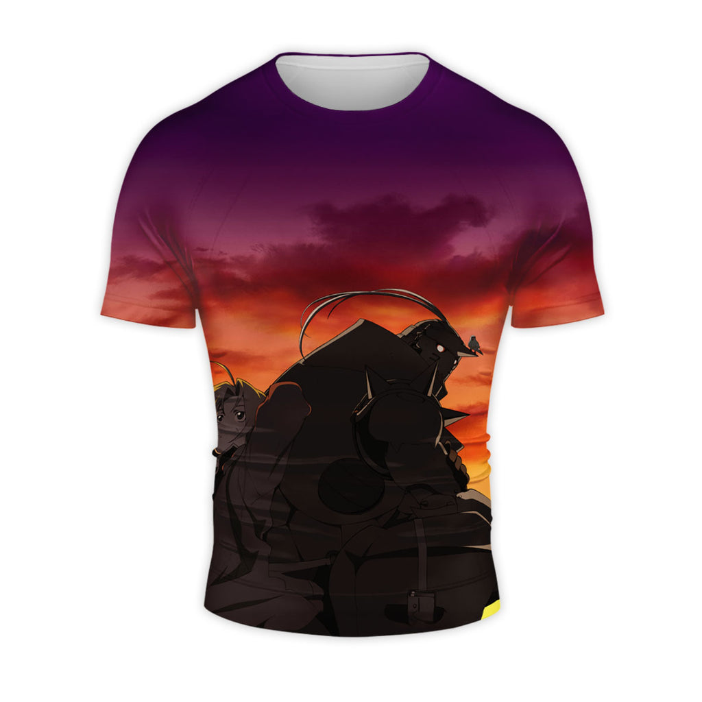 Fullmetal Alchemist Elric Brothers Sunset Anime Apparel