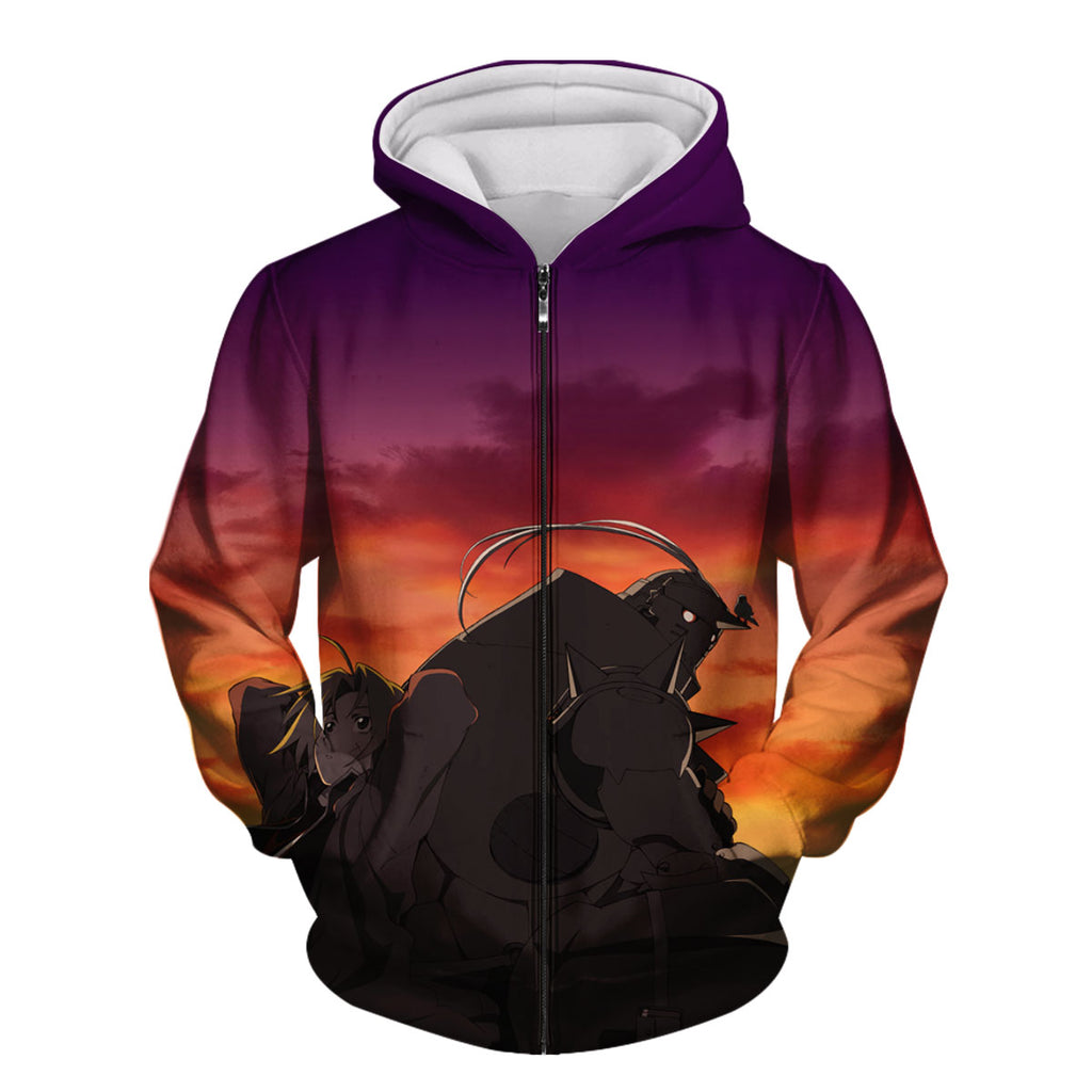 Fullmetal Alchemist Elric Brothers Sunset Anime Apparel