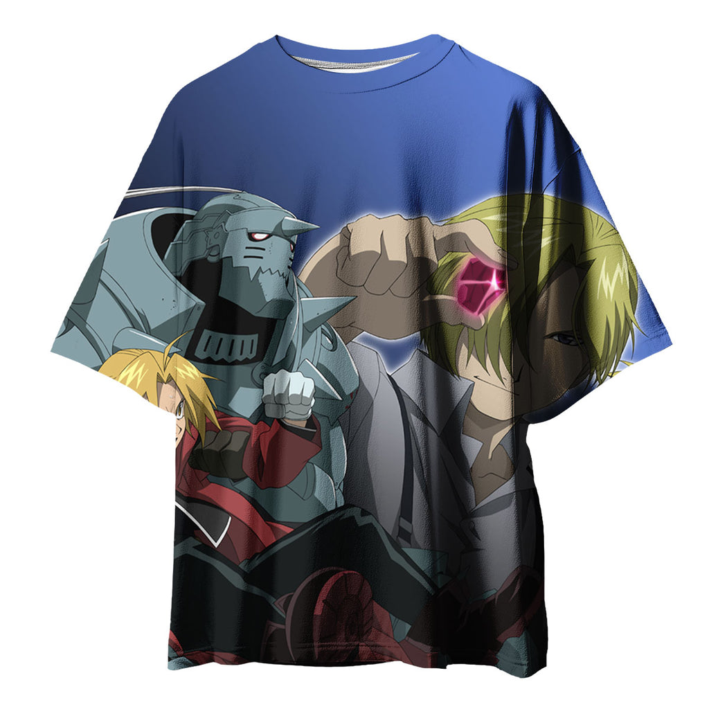 Fullmetal Alchemist Elric Brothers Together Anime Apparel