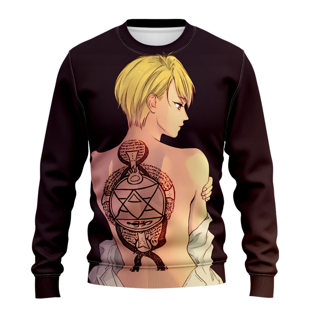 Fullmetal Alchemist Greed Displaying Tattoos Anime Apparel