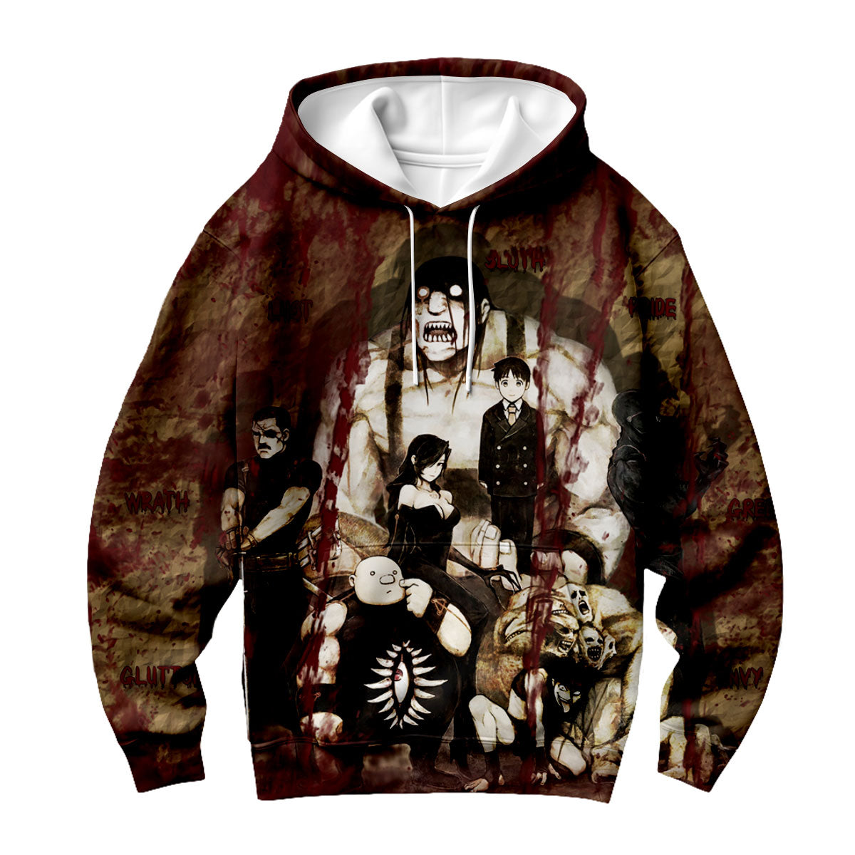 Fullmetal Alchemist Homunculi Battle Group Anime Apparel