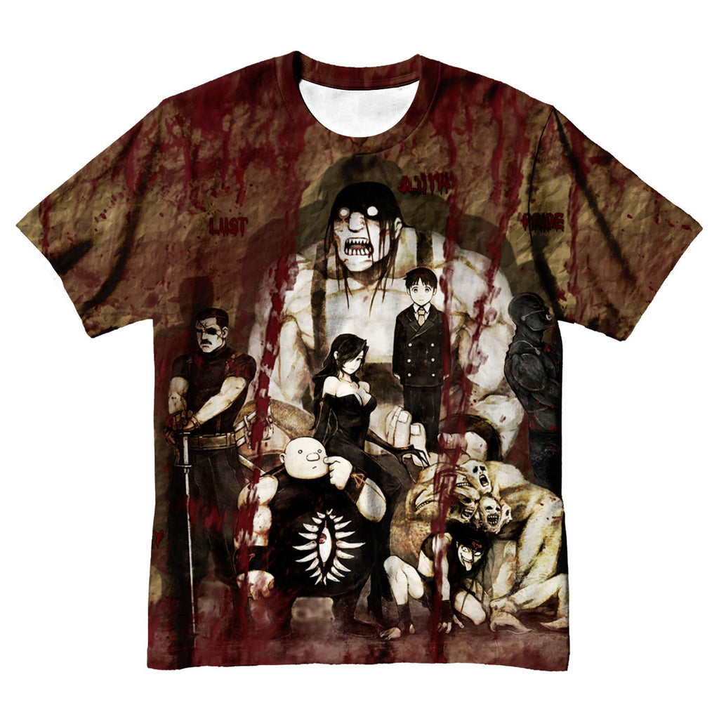 Fullmetal Alchemist Homunculi Battle Group Anime Apparel