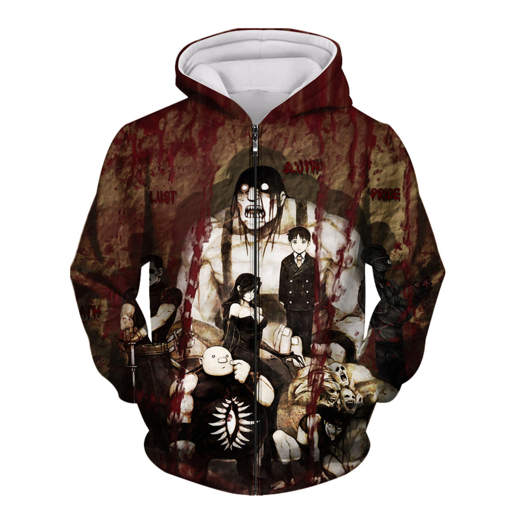 Fullmetal Alchemist Homunculi Battle Group Anime Apparel