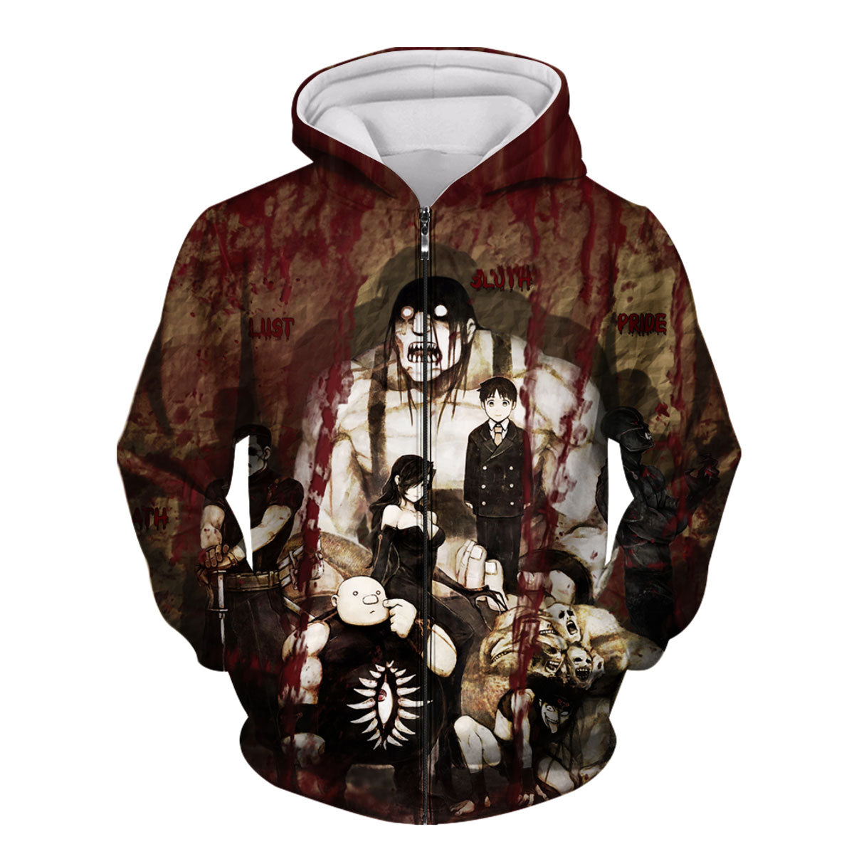 Fullmetal Alchemist Homunculi Battle Group Anime Apparel