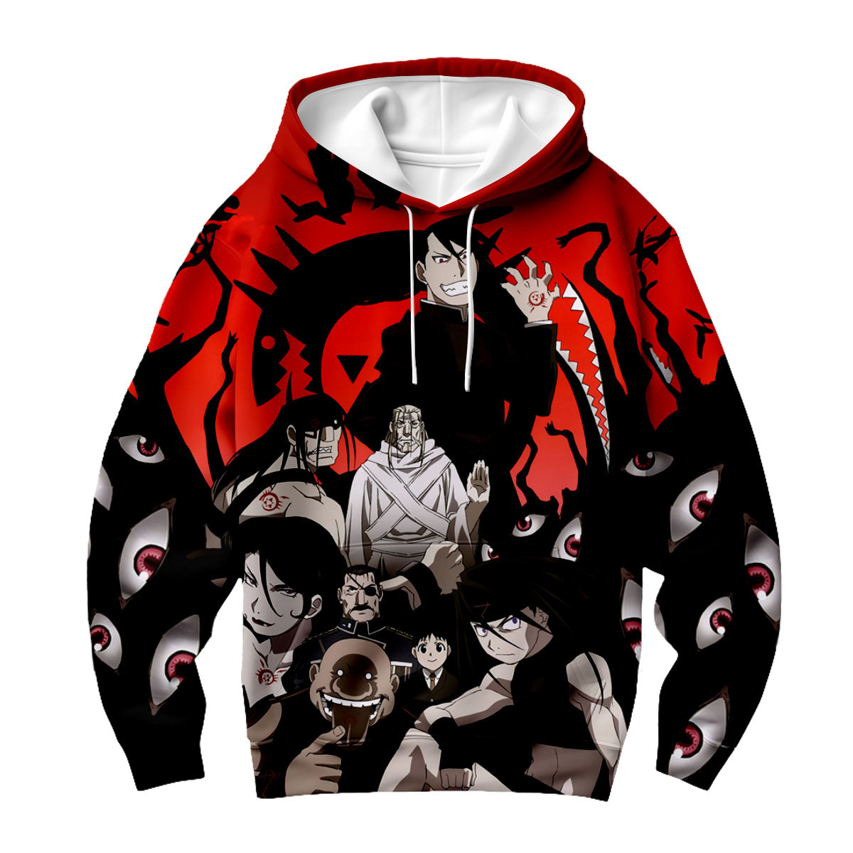 Fullmetal Alchemist Homunculi Crimson Backdrop Anime Apparel