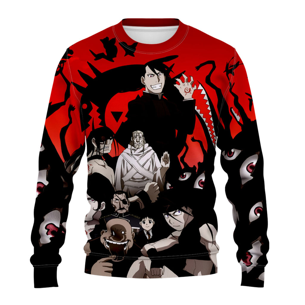Fullmetal Alchemist Homunculi Crimson Backdrop Anime Apparel