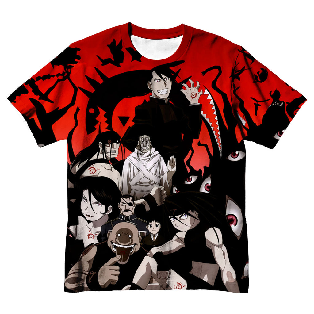 Fullmetal Alchemist Homunculi Crimson Backdrop Anime Apparel