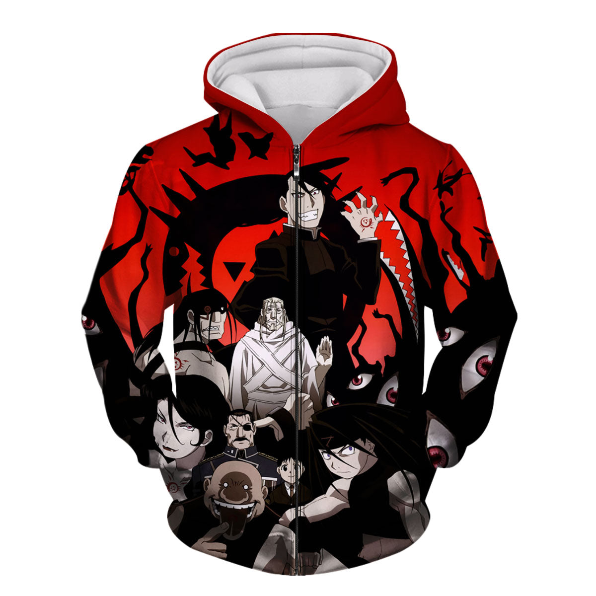 Fullmetal Alchemist Homunculi Crimson Backdrop Anime Apparel