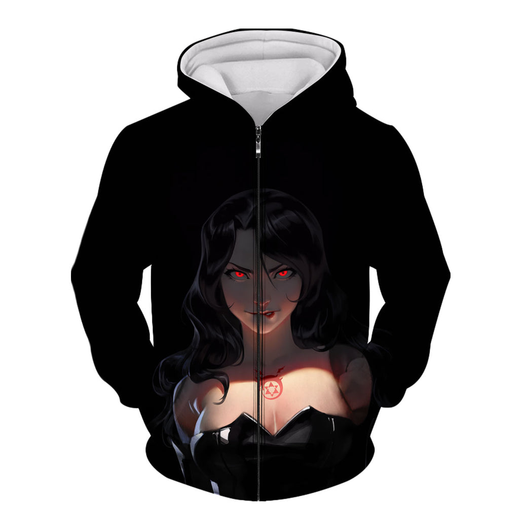 Fullmetal Alchemist Lust Crimson Eyes Anime Apparel
