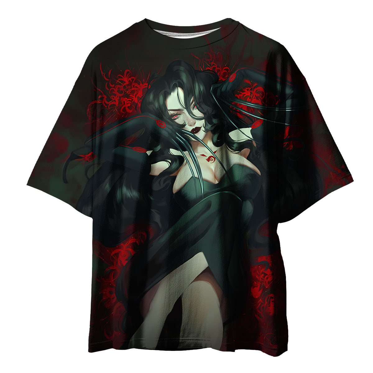 Fullmetal Alchemist Lust Reclining With Red Aura Anime Apparel