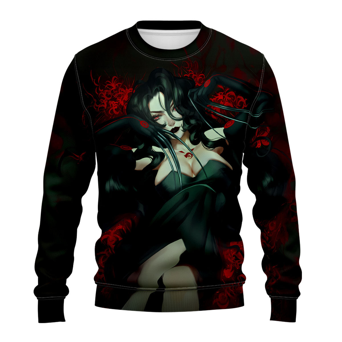 Fullmetal Alchemist Lust Reclining With Red Aura Anime Apparel