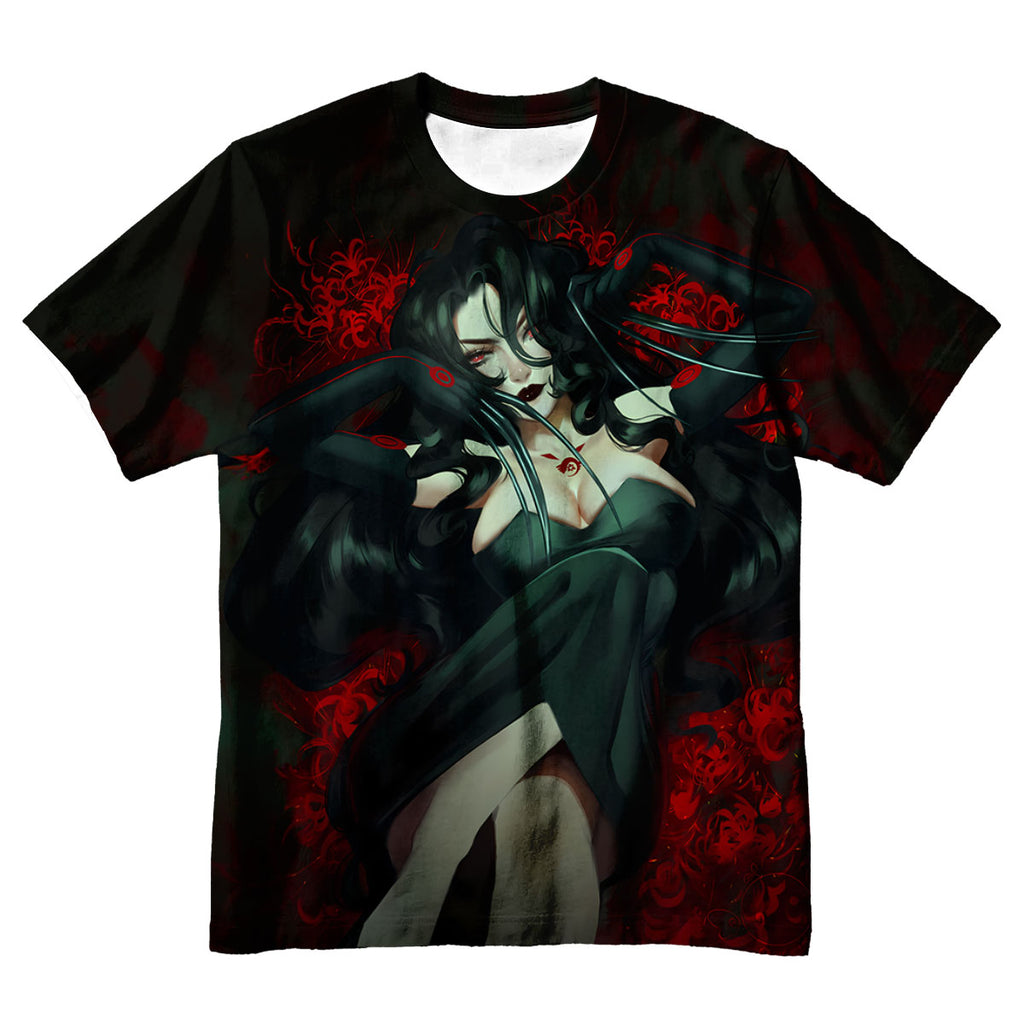 Fullmetal Alchemist Lust Reclining With Red Aura Anime Apparel