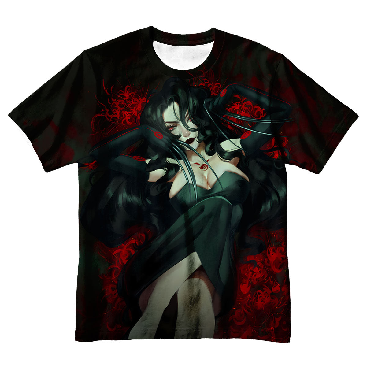 Fullmetal Alchemist Lust Reclining With Red Aura Anime Apparel