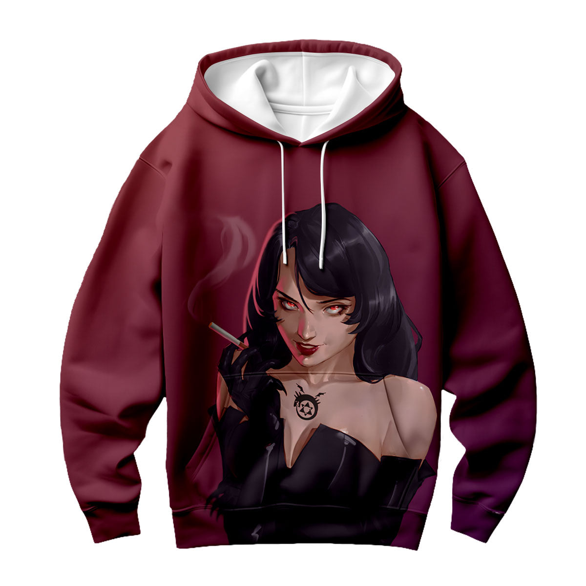 Fullmetal Alchemist Lust Smoking Cigarette Anime Apparel