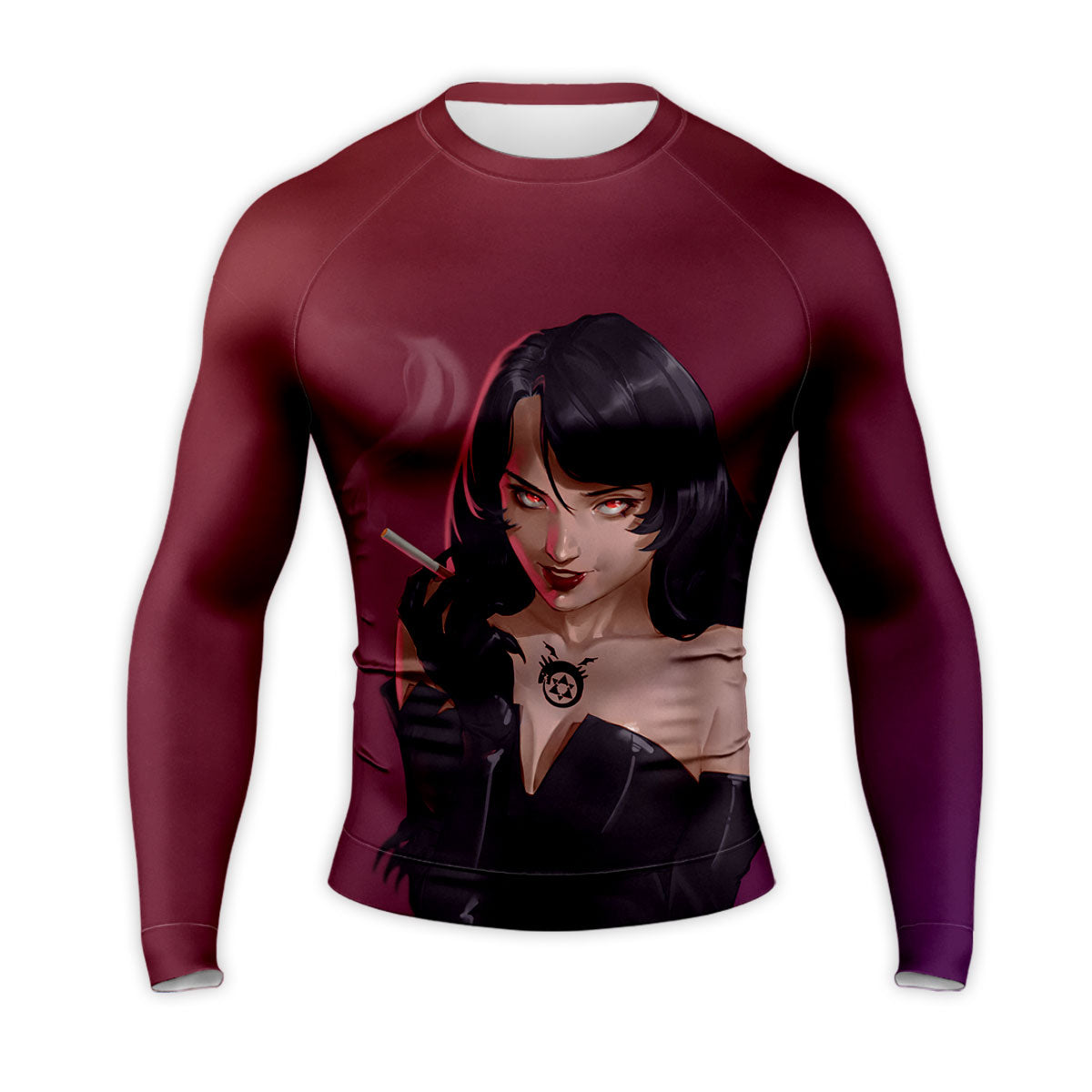 Fullmetal Alchemist Lust Smoking Cigarette Anime Apparel