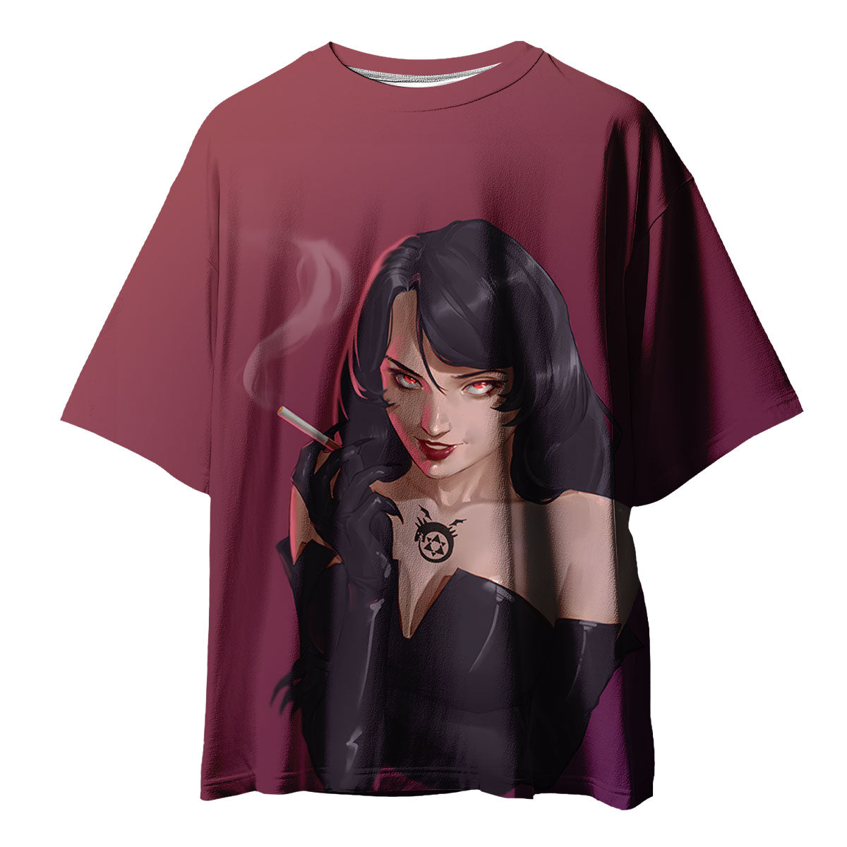 Fullmetal Alchemist Lust Smoking Cigarette Anime Apparel