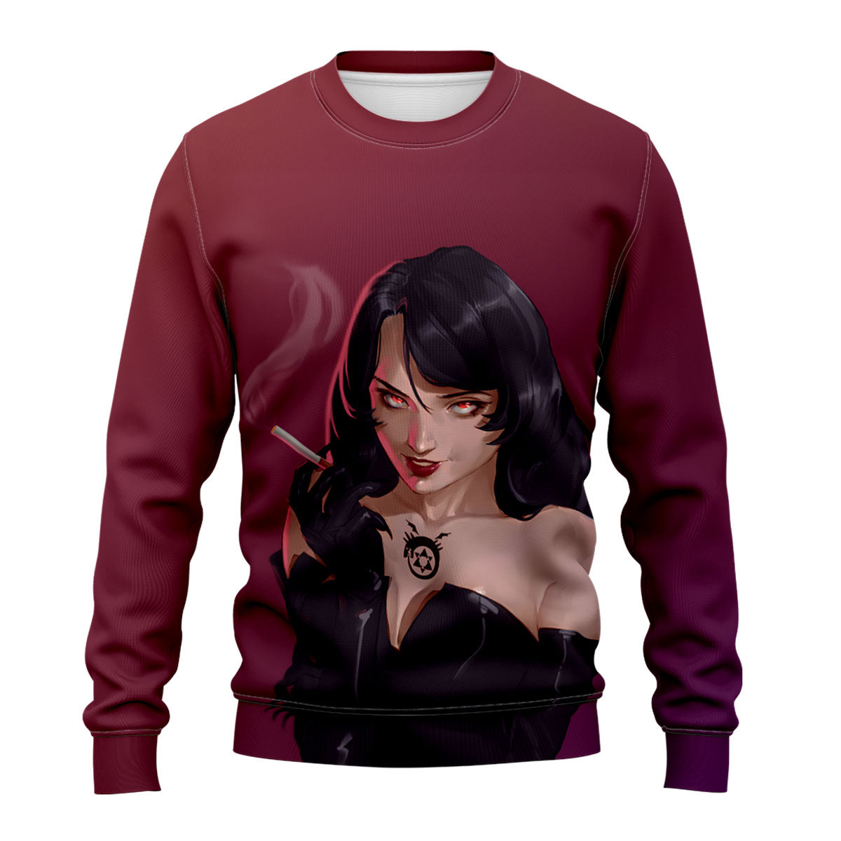Fullmetal Alchemist Lust Smoking Cigarette Anime Apparel