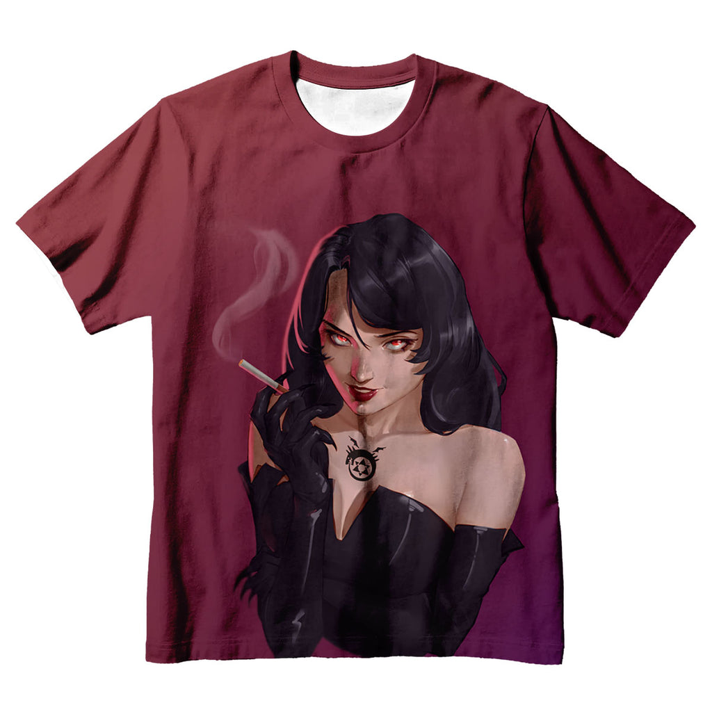 Fullmetal Alchemist Lust Smoking Cigarette Anime Apparel