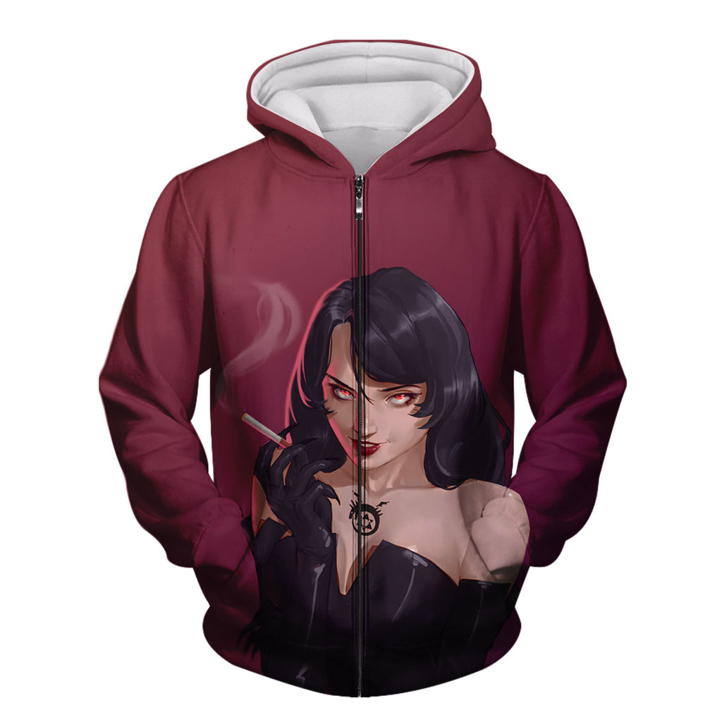 Fullmetal Alchemist Lust Smoking Cigarette Anime Apparel